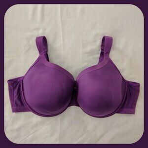 Cacique French Full Coverage Bra w/ Underwire - Purple - 46DD